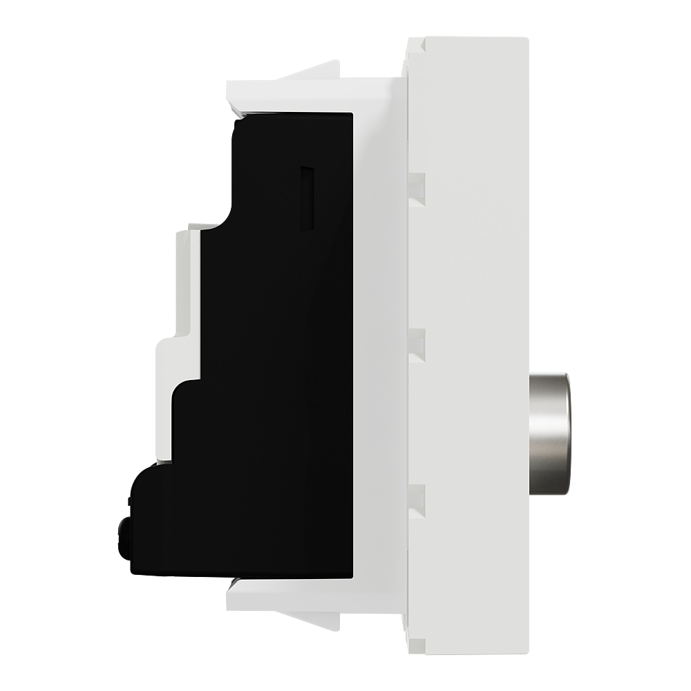 Prise TV mâle individ 2m Blanc